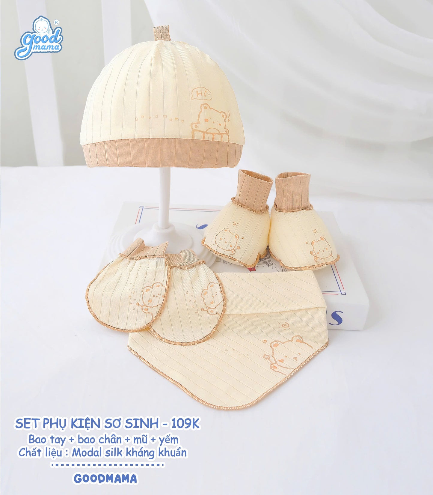 Set Phụ Kiện Sơ Sinh Kháng Khuẩn Goodmama