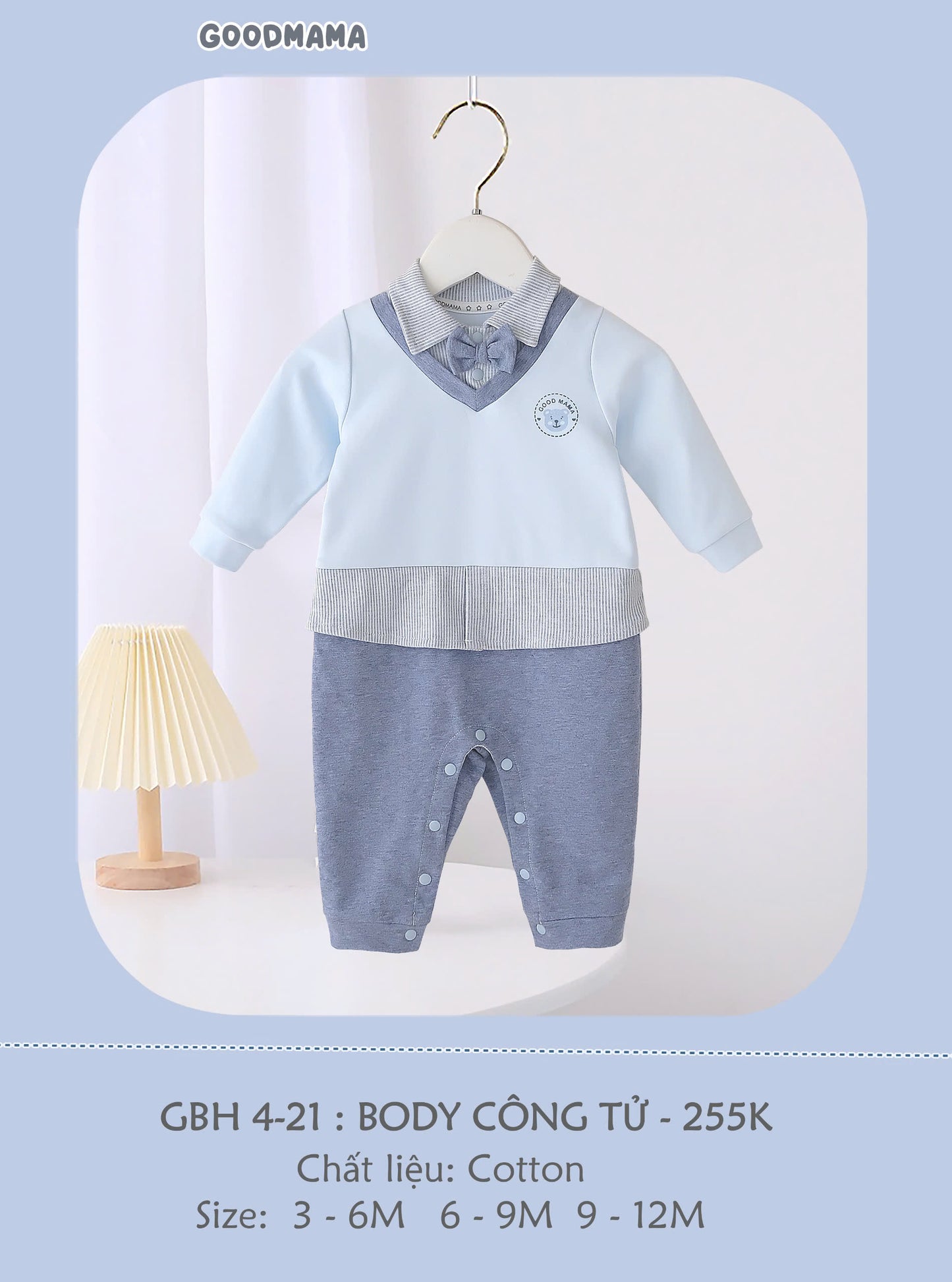 GBH4-21 Body Công Tử Goodmama Chất Liệu Cotton