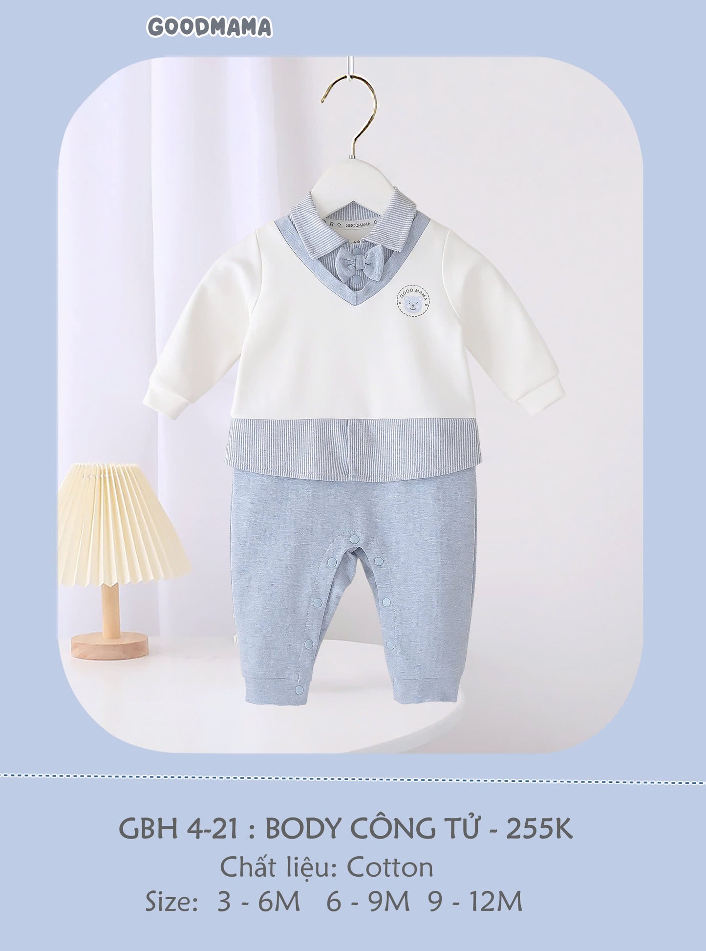 GBH4-21 Body Công Tử Goodmama Chất Liệu Cotton