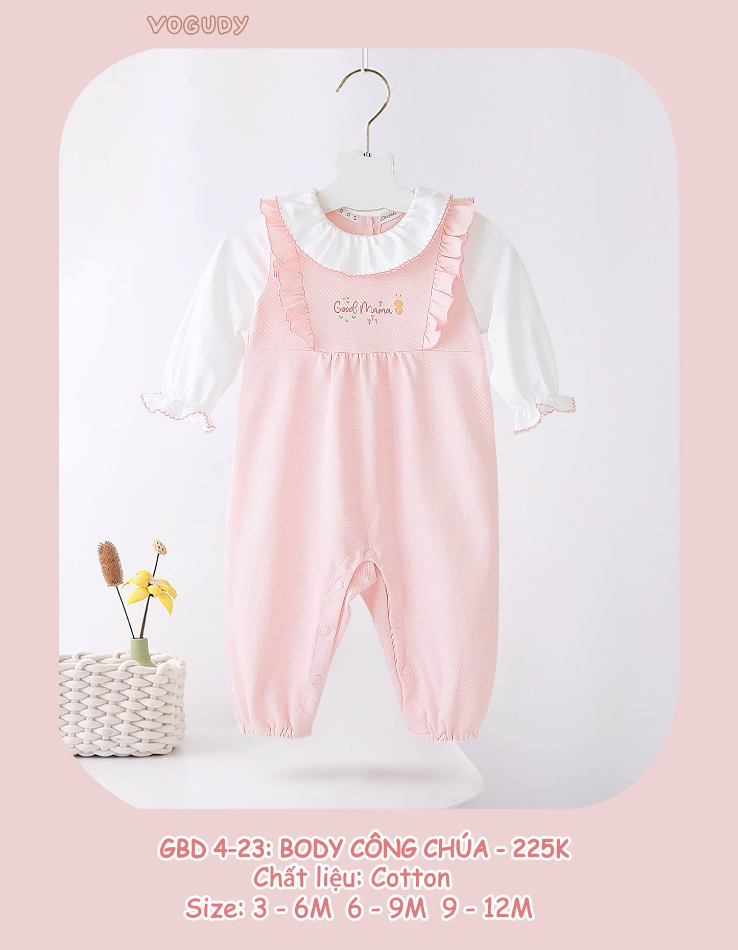 GBD4-23 Body Công Chúa Goodmama Chất Liệu Cotton