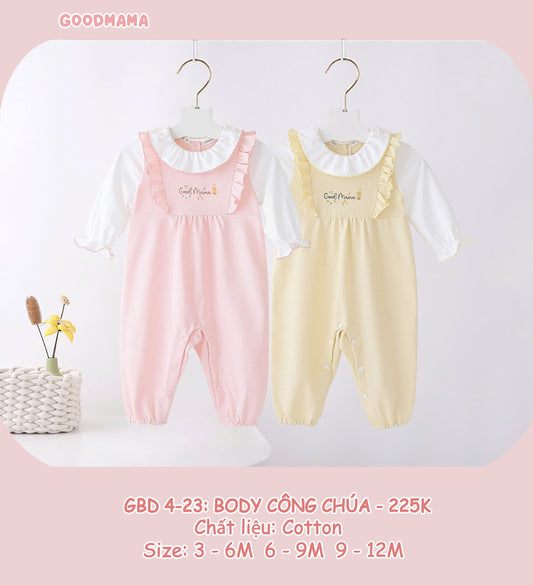 GBD4-23 Body Công Chúa Goodmama Chất Liệu Cotton