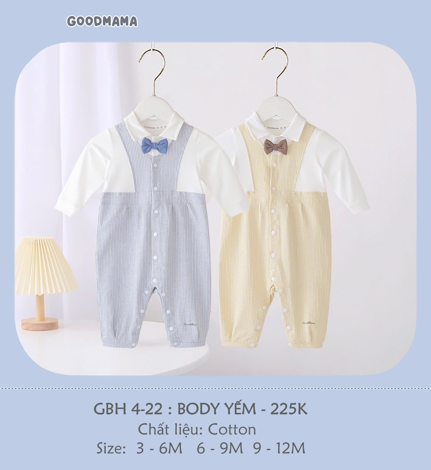 GBD4-22 Body Yếm Goodmama Chất Liệu Cotton