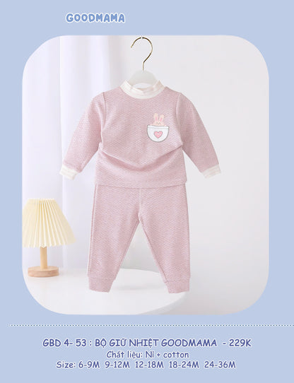 GBD4-53 Bộ Giữ Nhiệt Goodmama Chất Liệu Nỉ và Cotton