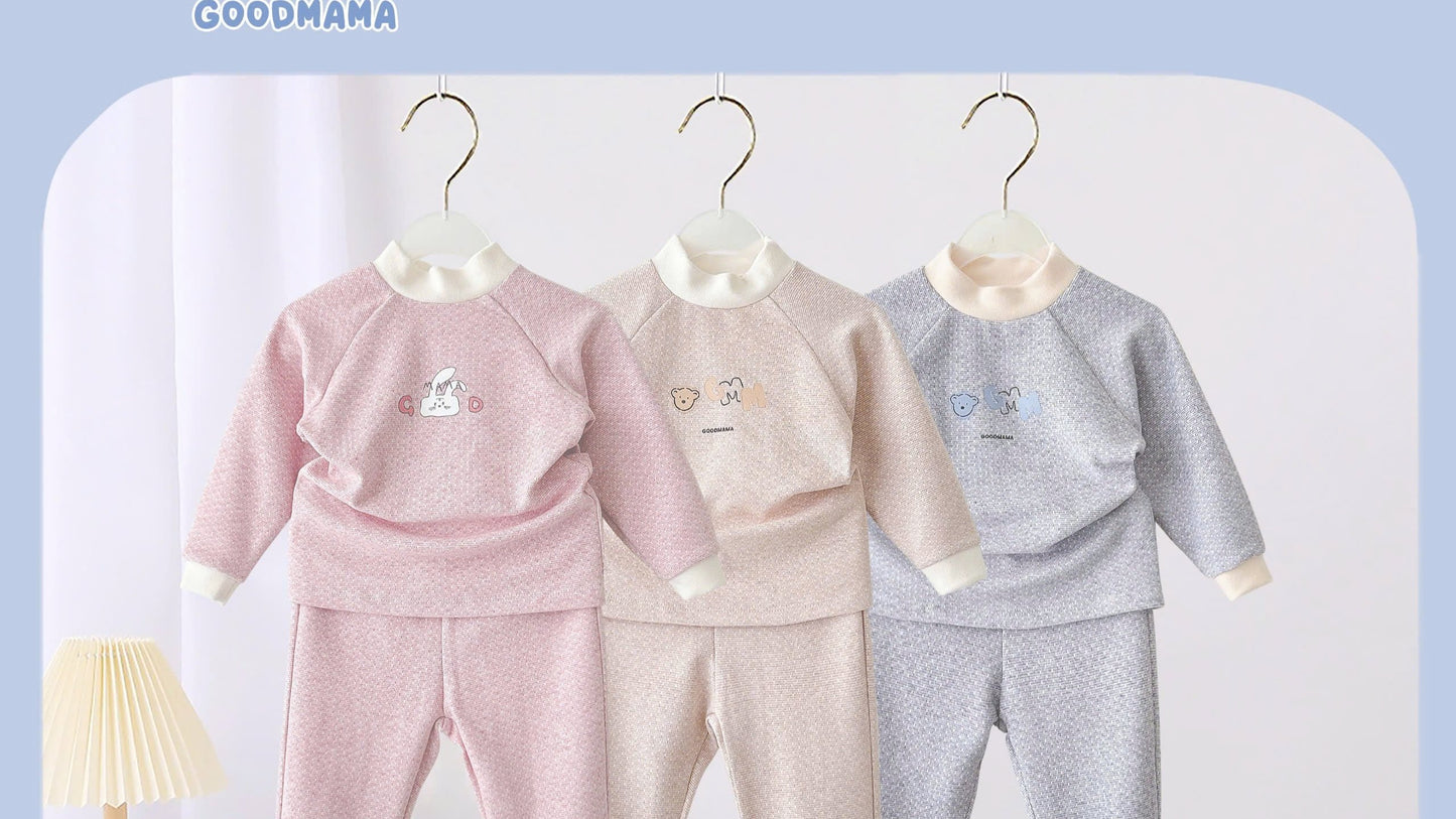 GBD4-97: Bộ Giữ Nhiệt Ấm Áp Cho Bé Goodmama Chất Liệu Cotton Nỉ