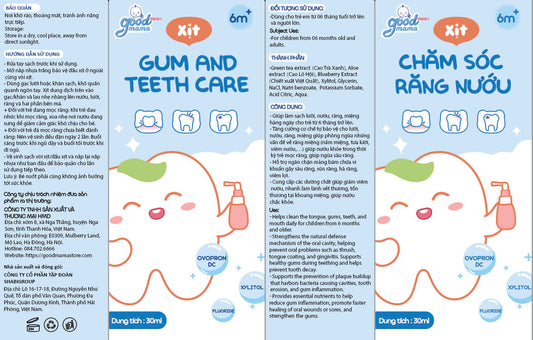 Xịt Chăm Sóc Răng Nướu Goodmama Cho Bé Từ 6 Tháng