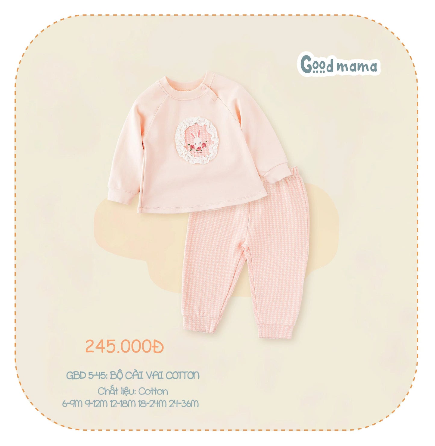 GBD5-45: BỘ CÀI VAI COTTON