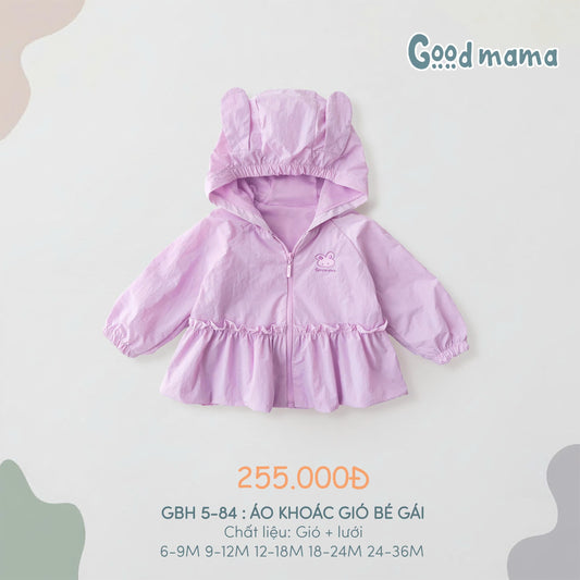 GBH5-84: ÁO KHOÁC GIÓ BÉ GÁI