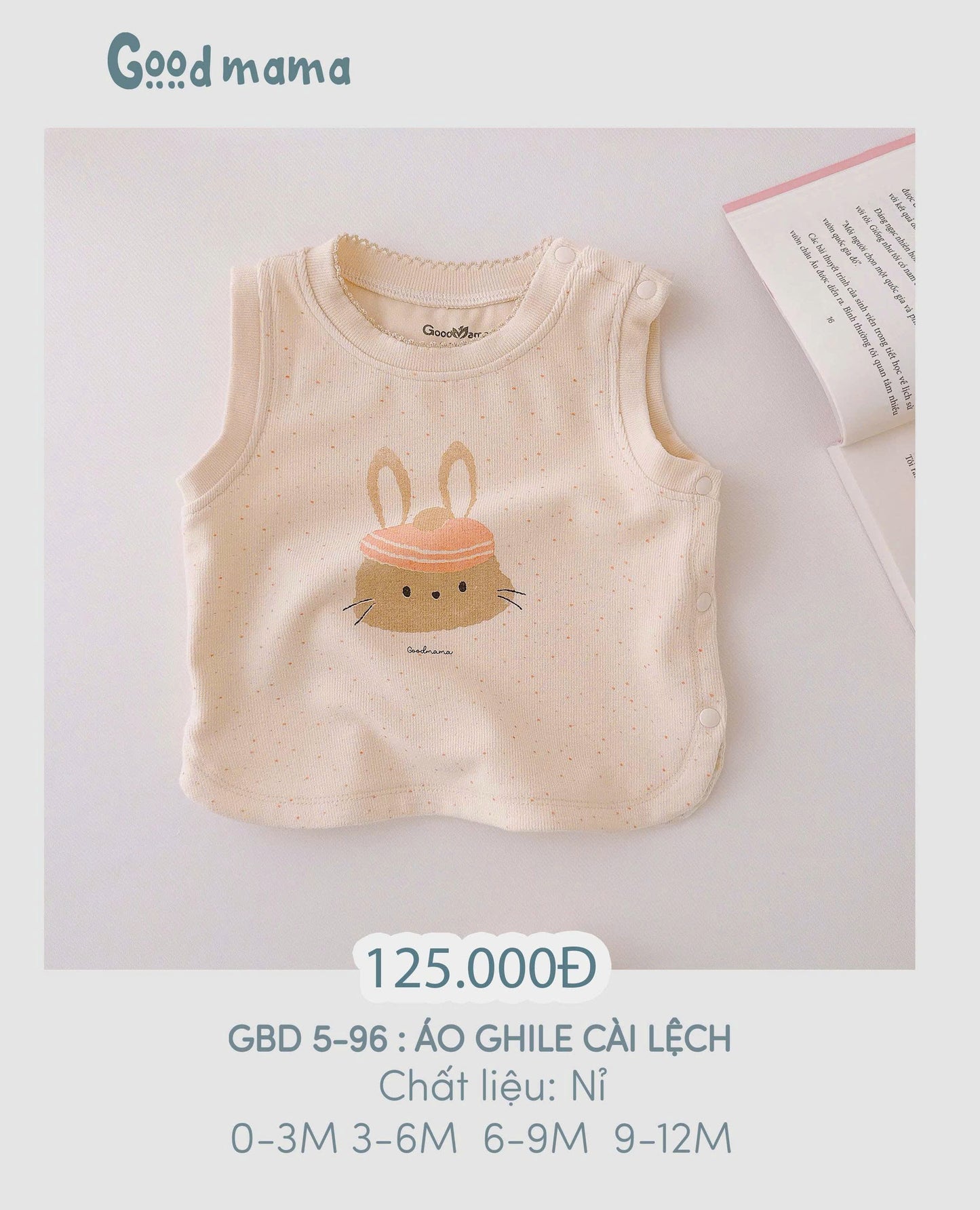 GBD 5 -96: ÁO GHILE CÀI LỆCH