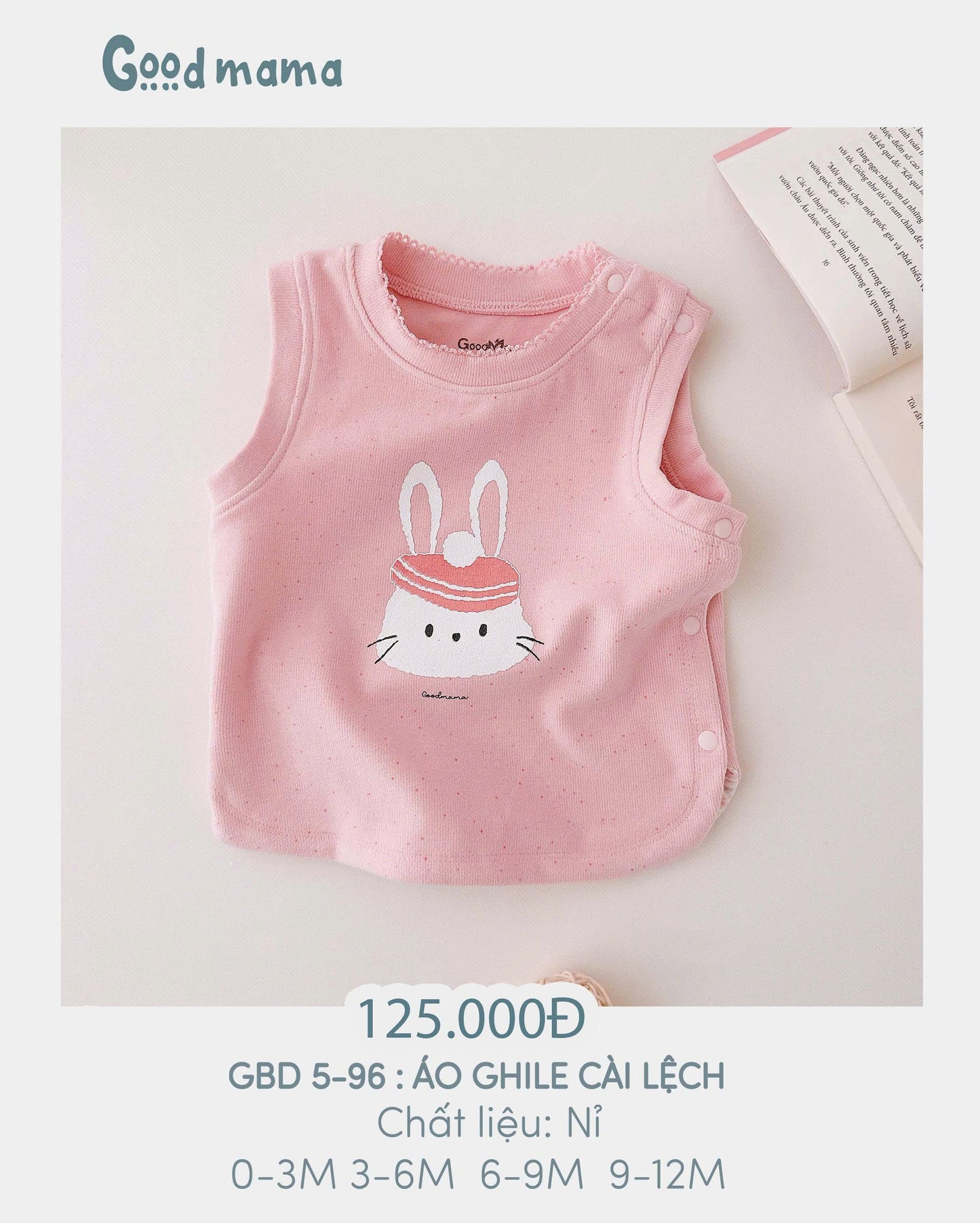 GBD 5 -96: ÁO GHILE CÀI LỆCH