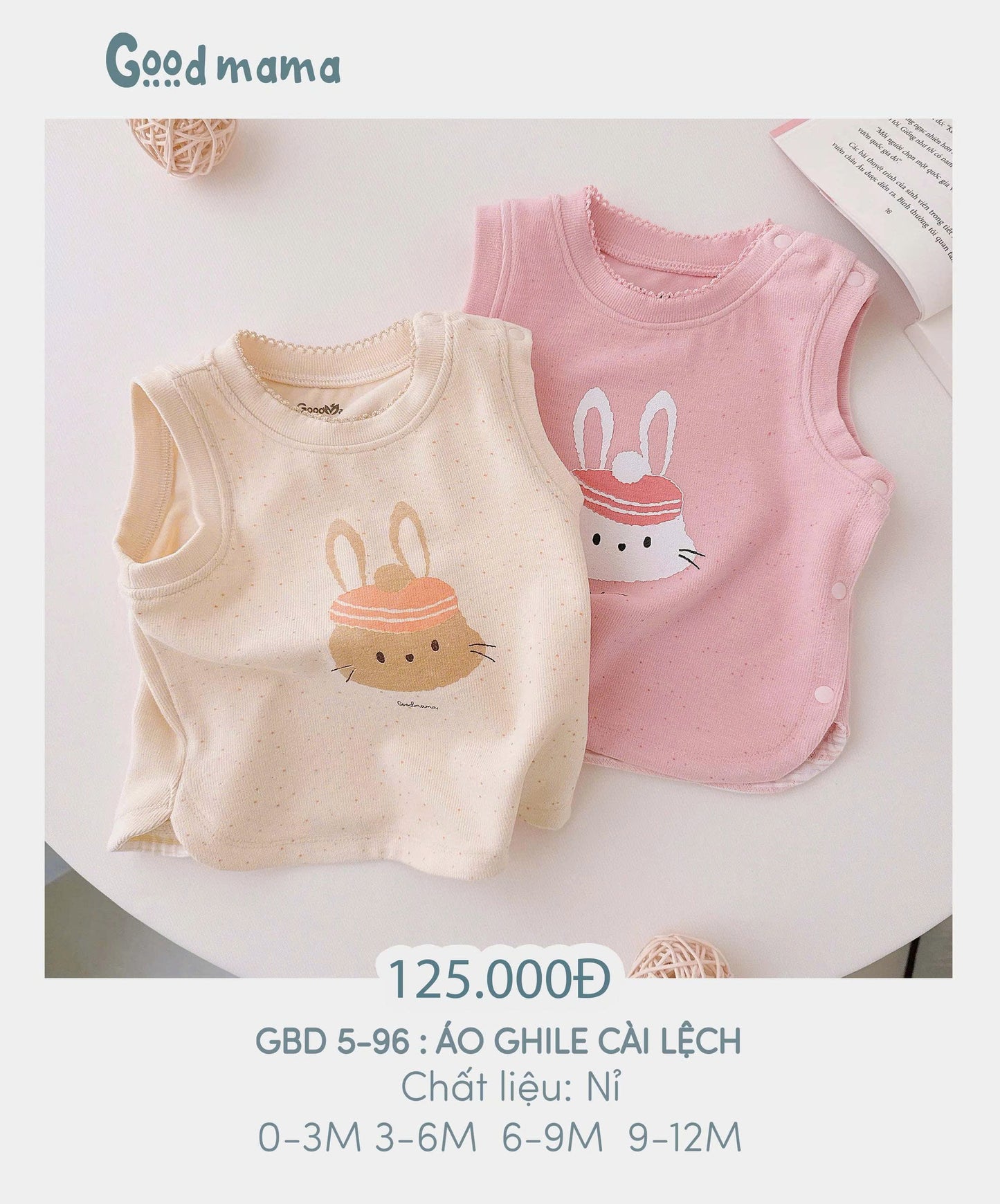 GBD 5 -96: ÁO GHILE CÀI LỆCH