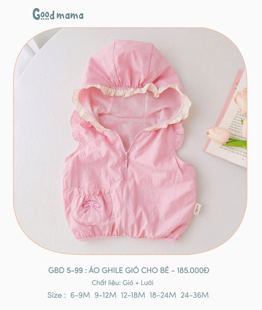 GBD5-99: ÁO GHILE GIÓ CHO BÉ