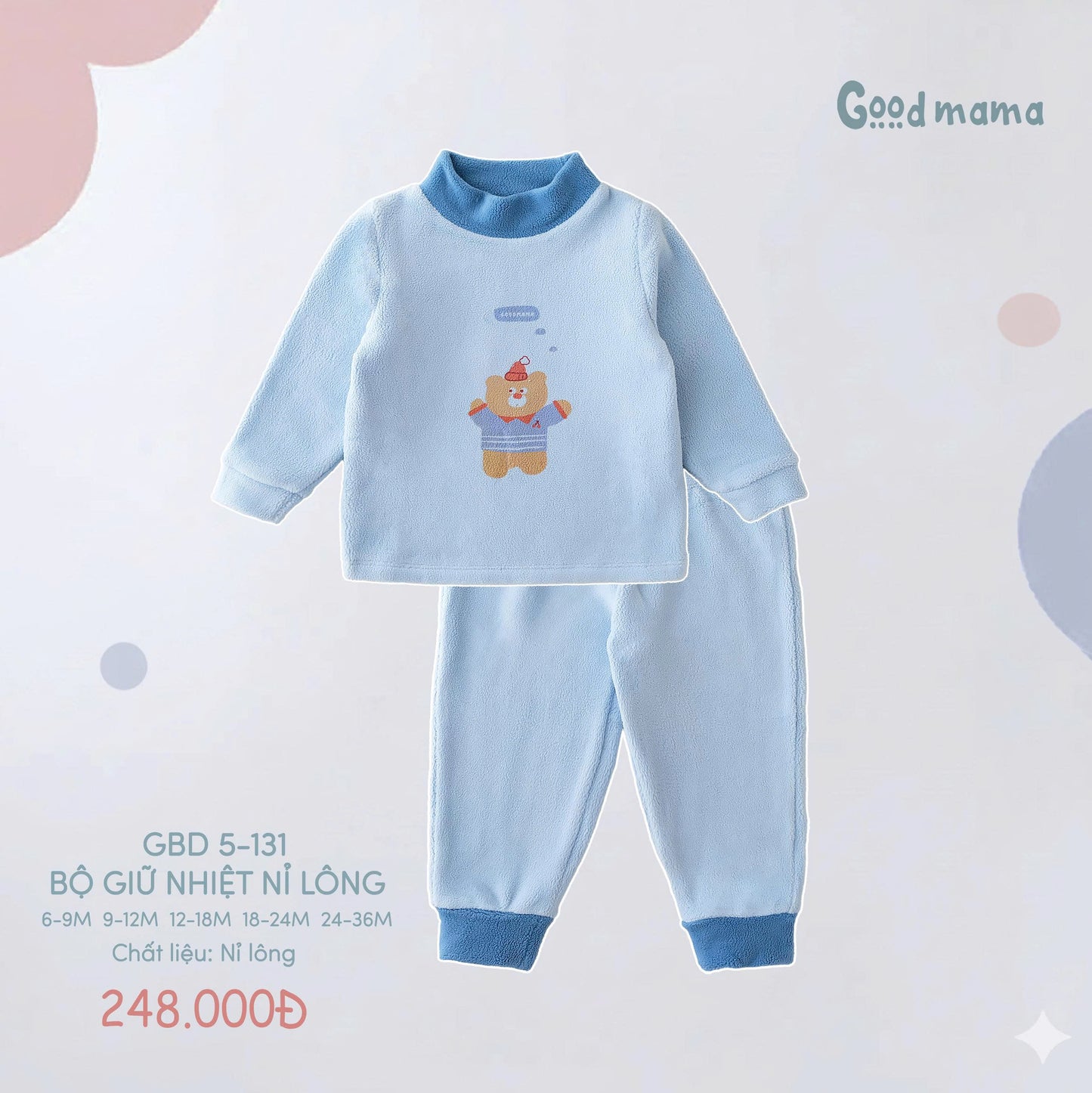 GBD5-131: BỘ GIỮ NHIỆT NỈ LÔNG