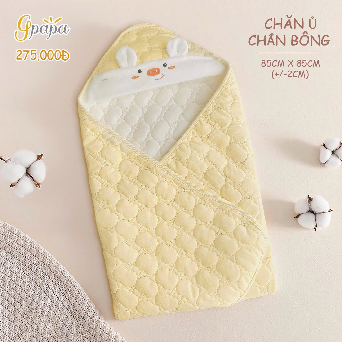 CHĂN Ủ CHẦN BÔNG GPAPA