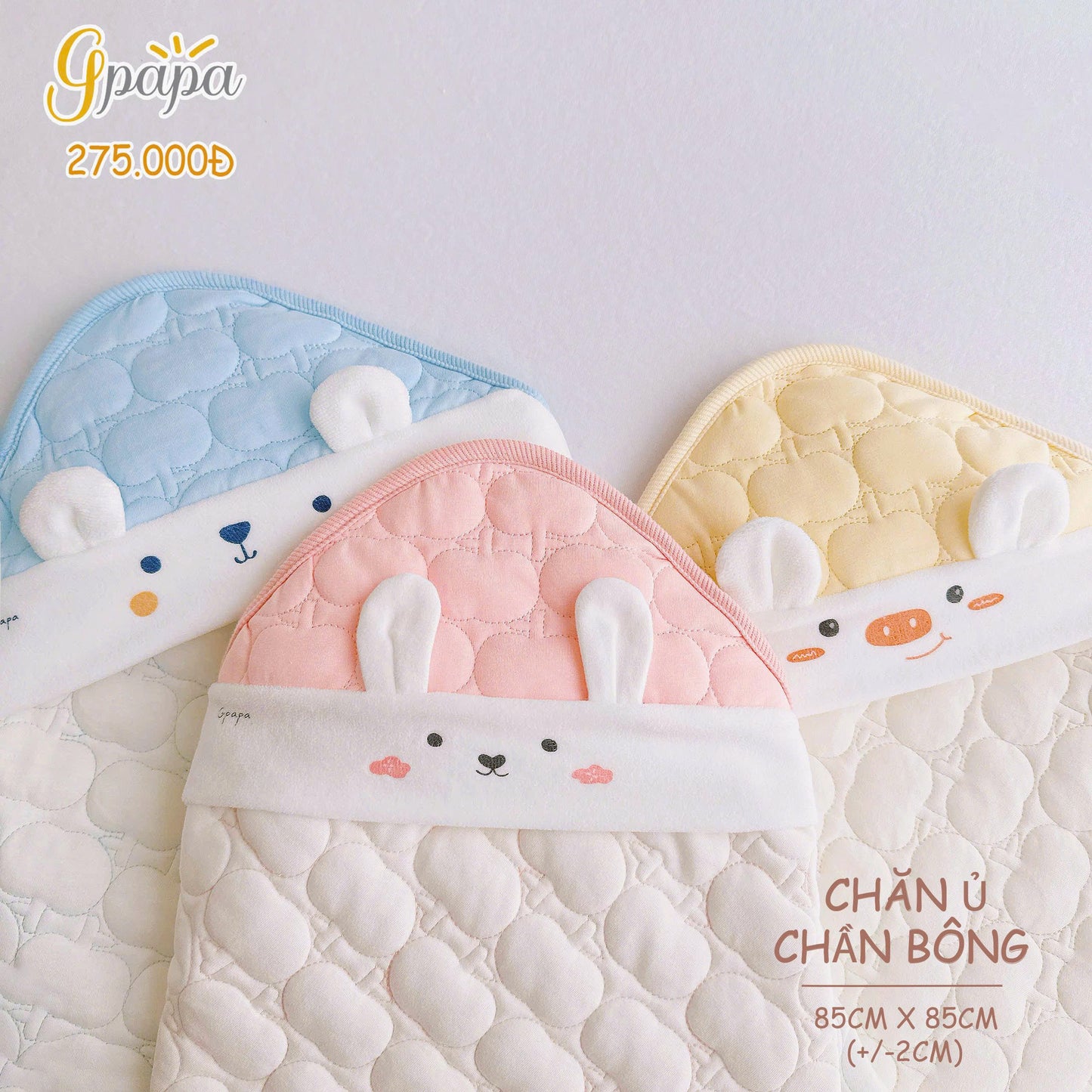 CHĂN Ủ CHẦN BÔNG GPAPA