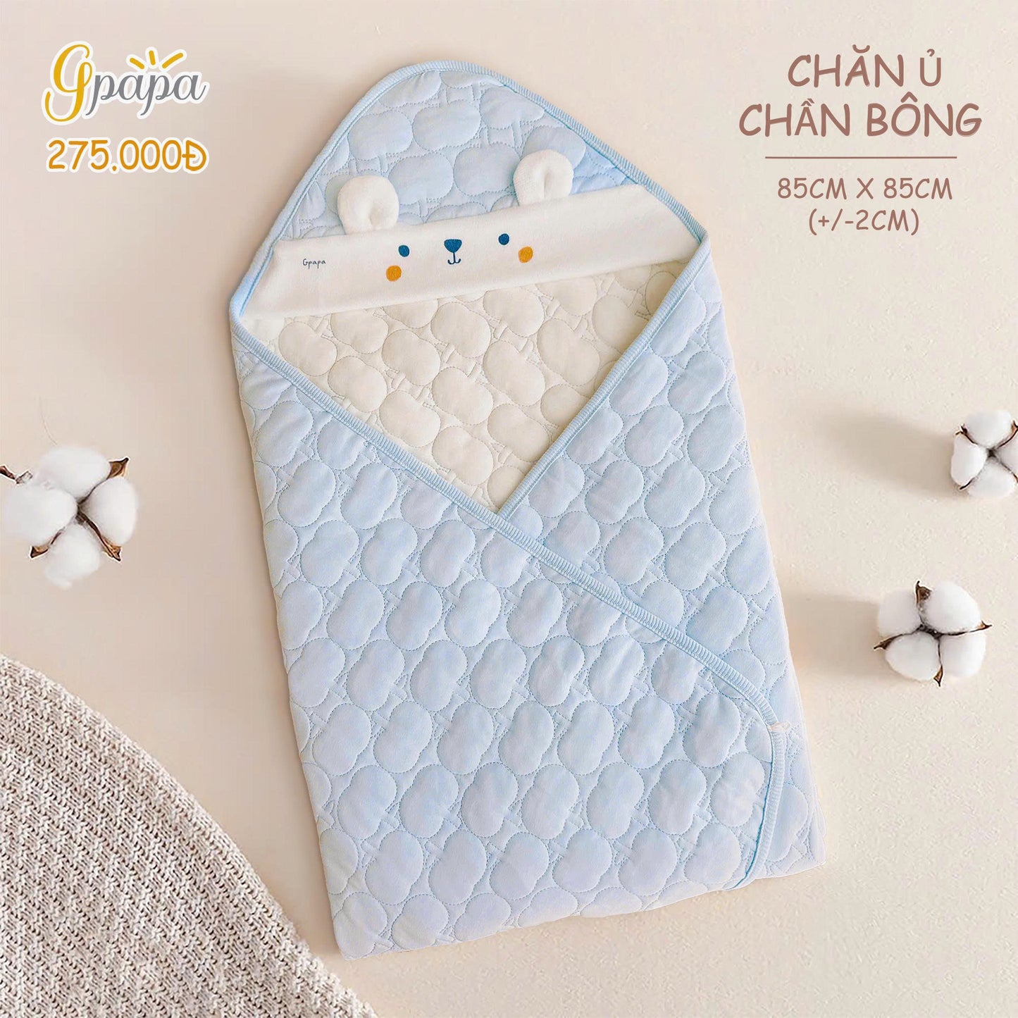 CHĂN Ủ CHẦN BÔNG GPAPA