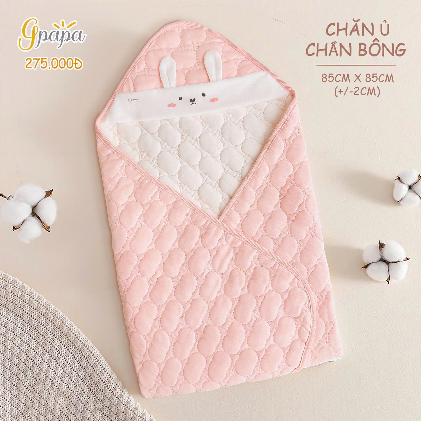 CHĂN Ủ CHẦN BÔNG GPAPA