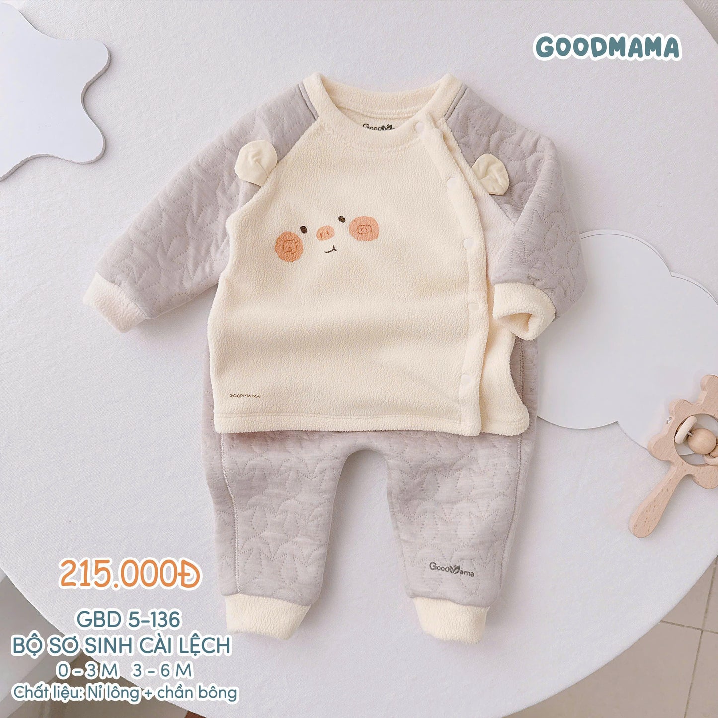 GBD5-136: BỘ SƠ SINH CÀI LỆCH