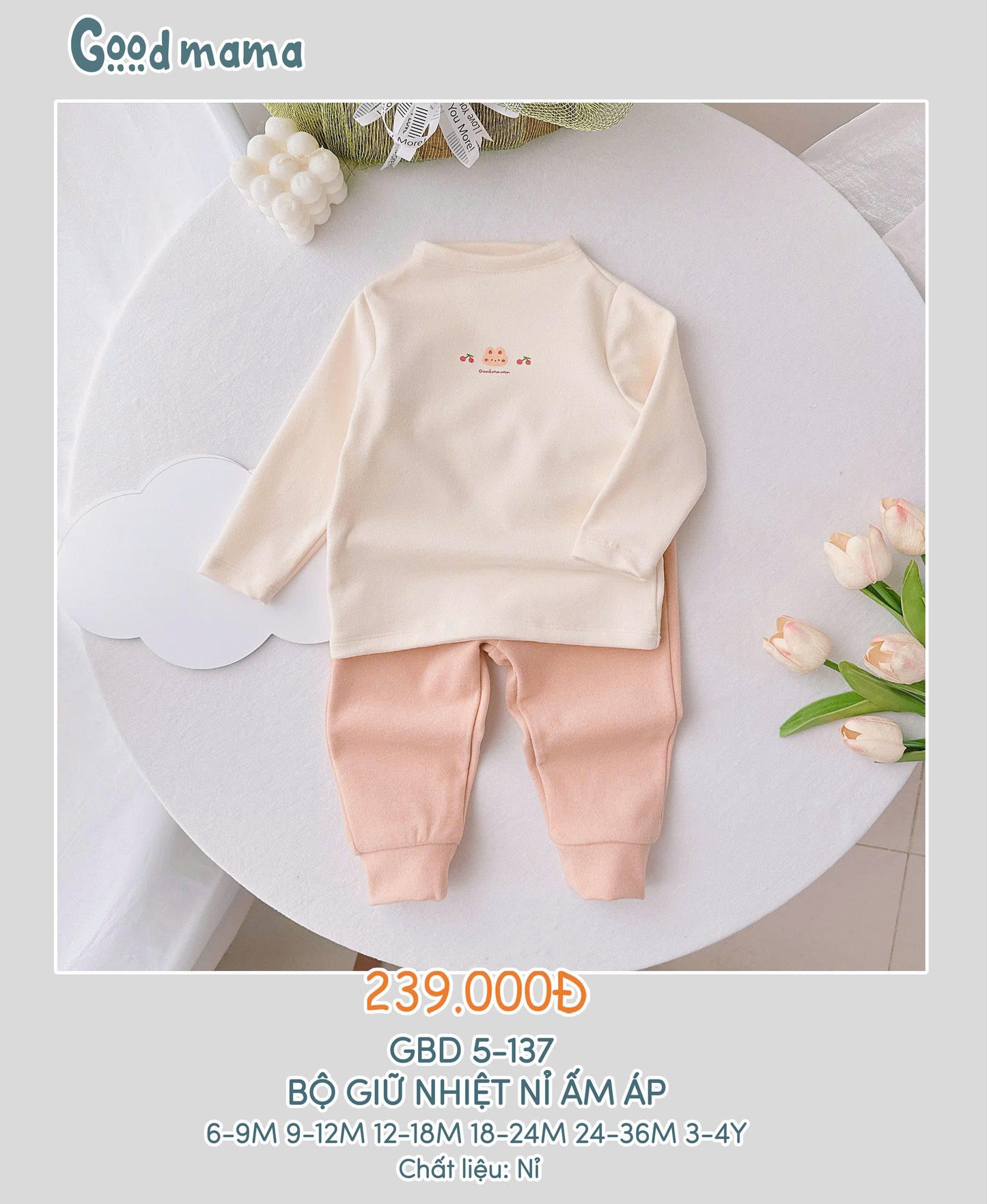 GBD5-137: BỘ GIỮ NHIỆT NỈ ẤM ÁP