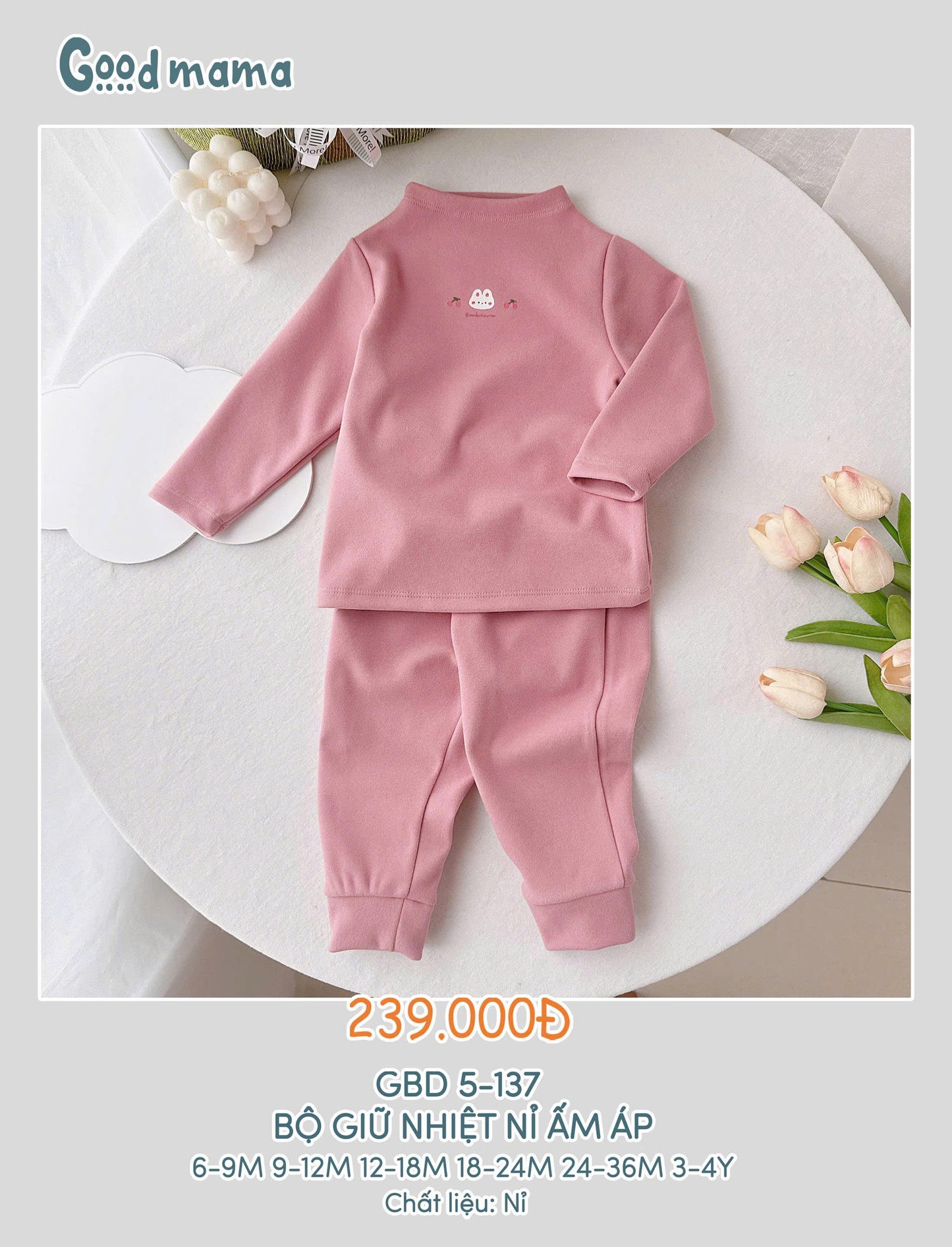 GBD5-137: BỘ GIỮ NHIỆT NỈ ẤM ÁP