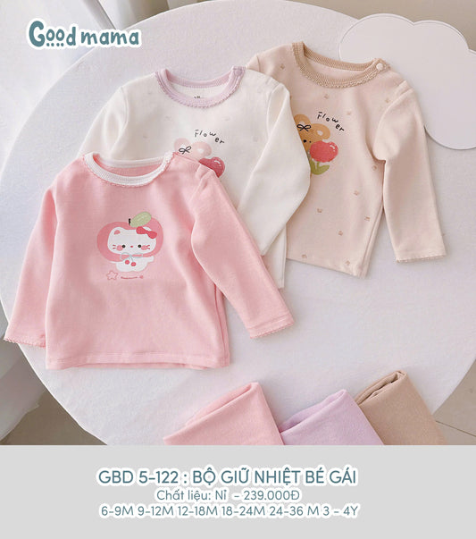 GBD5-122: BỘ GIỮ NHIỆT NỈ BÉ GÁI