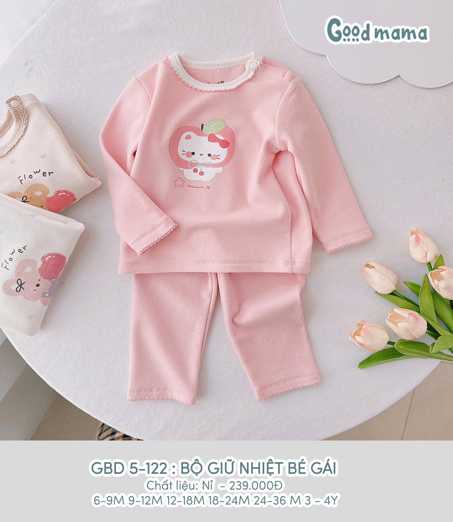 GBD5-122: BỘ GIỮ NHIỆT NỈ BÉ GÁI