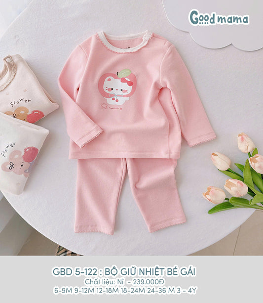 GBD5-122: BỘ GIỮ NHIỆT NỈ BÉ GÁI