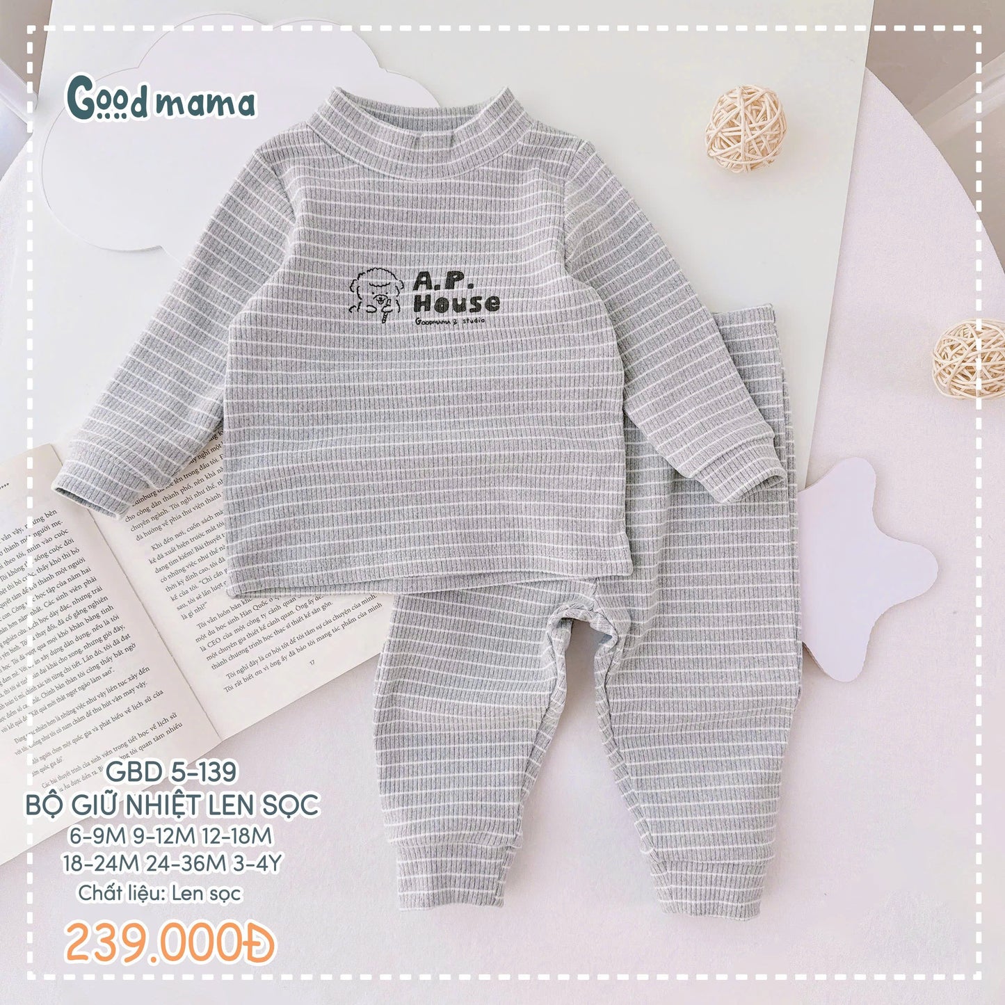 GBD5-139: BỘ GIỮ NHIỆT LEN SỌC