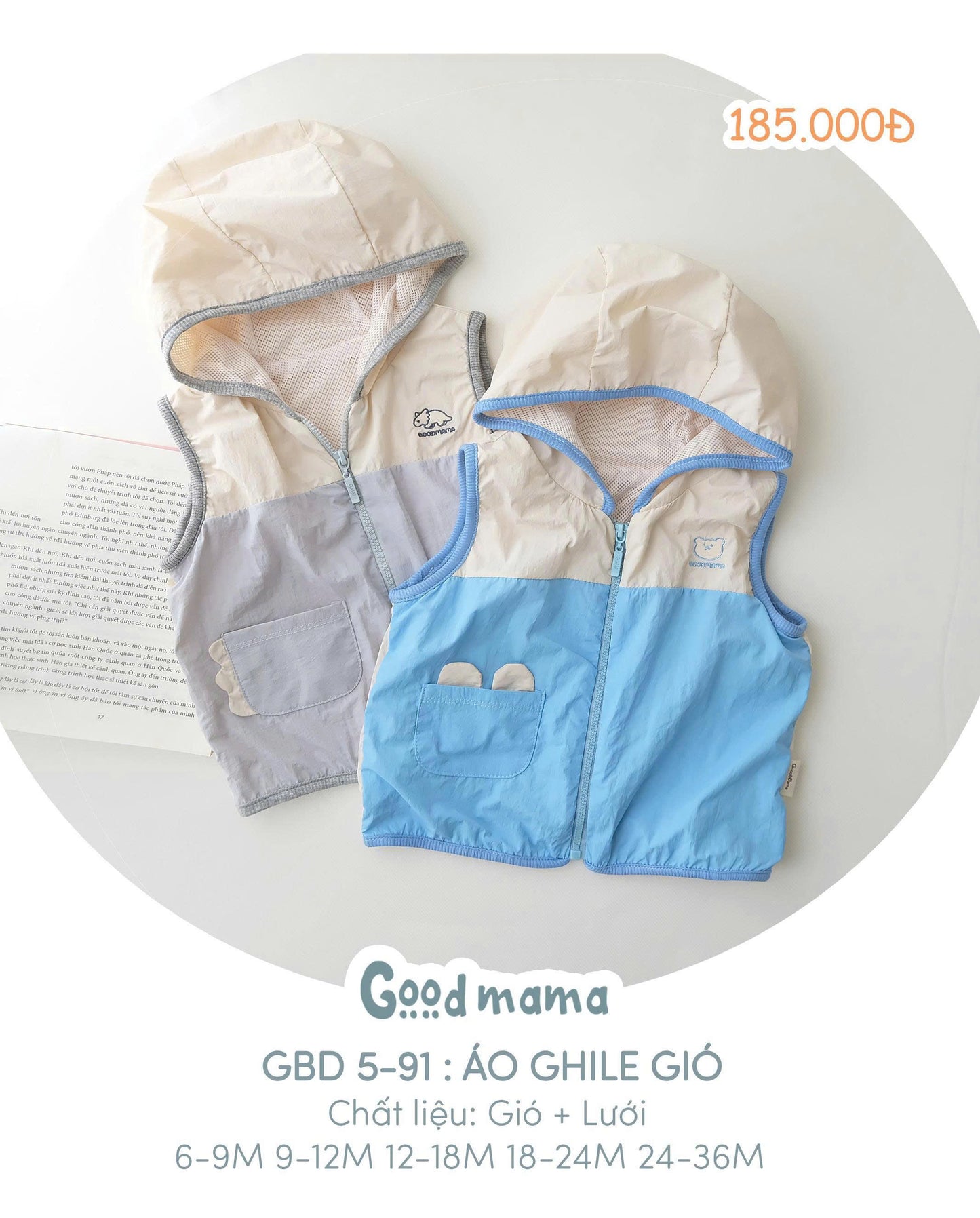 GBD5-91: ÁO GHILE GIÓ