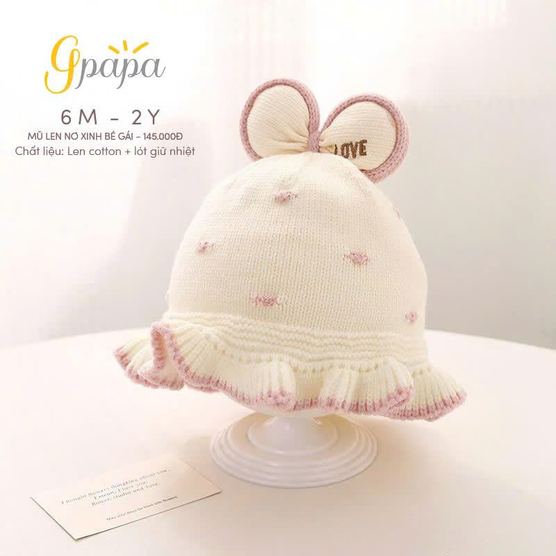 MŨ LEN NƠ XINH BÉ GÁI