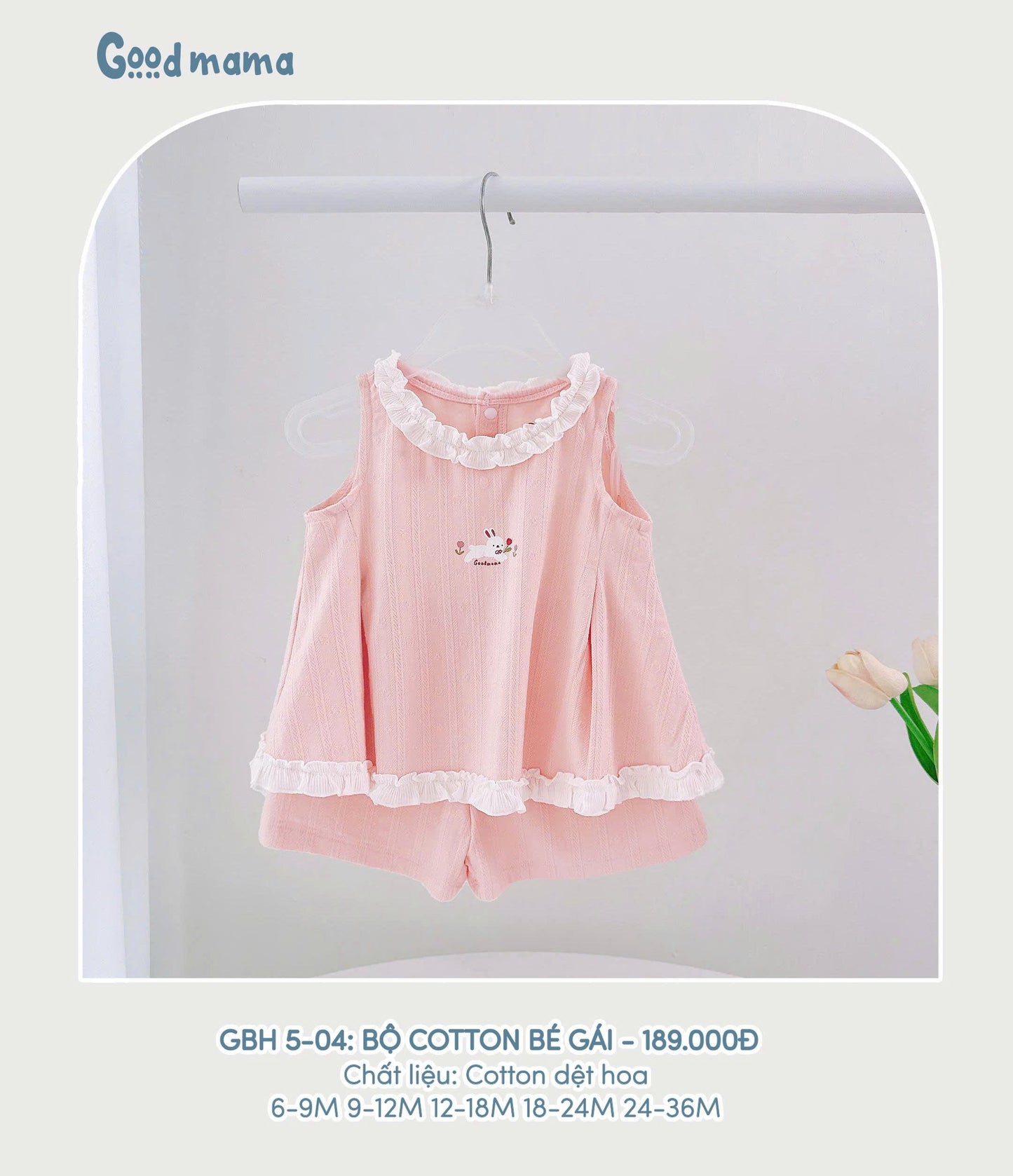 GBH5-04: BỘ COTTON BÉ GÁI