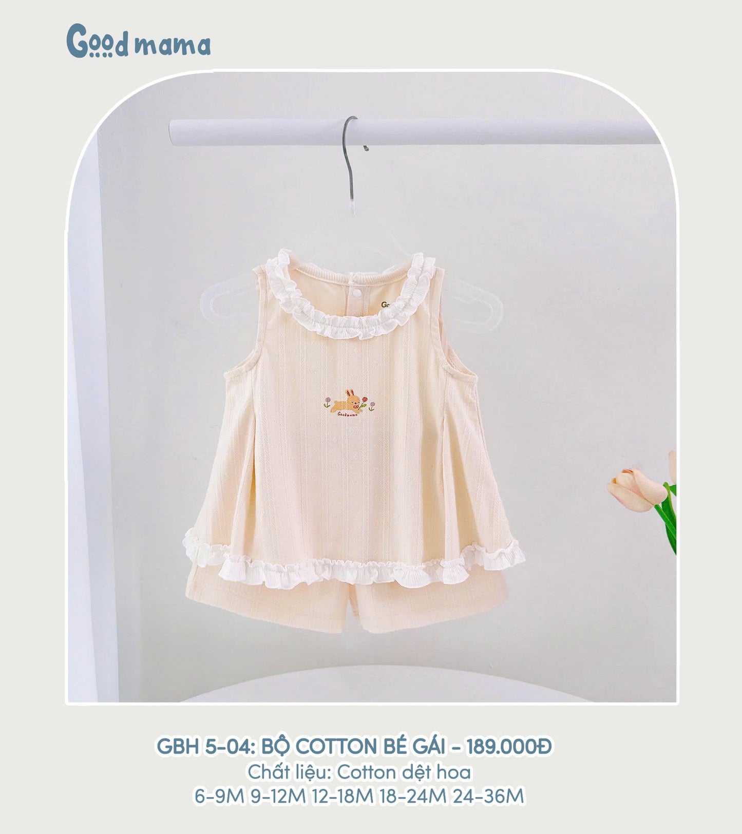 GBH5-04: BỘ COTTON BÉ GÁI