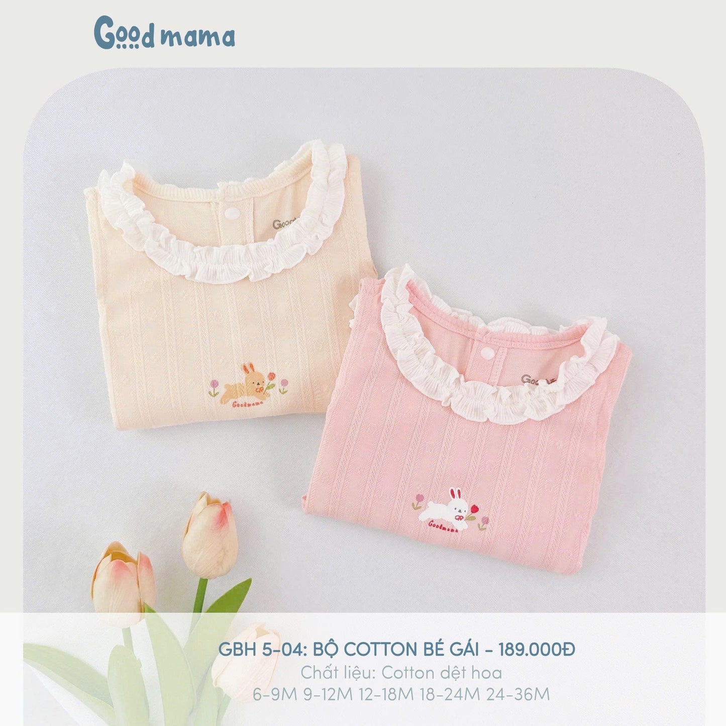 GBH5-04: BỘ COTTON BÉ GÁI