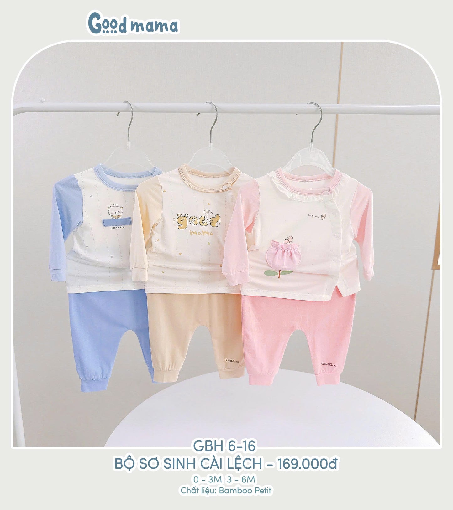 GBH6-16: BỘ SƠ SINH CÀI LỆCH