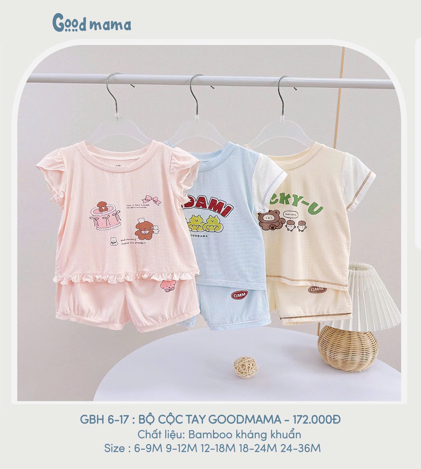 GBH6-17: BỘ CỘC TAY GOODMAMA