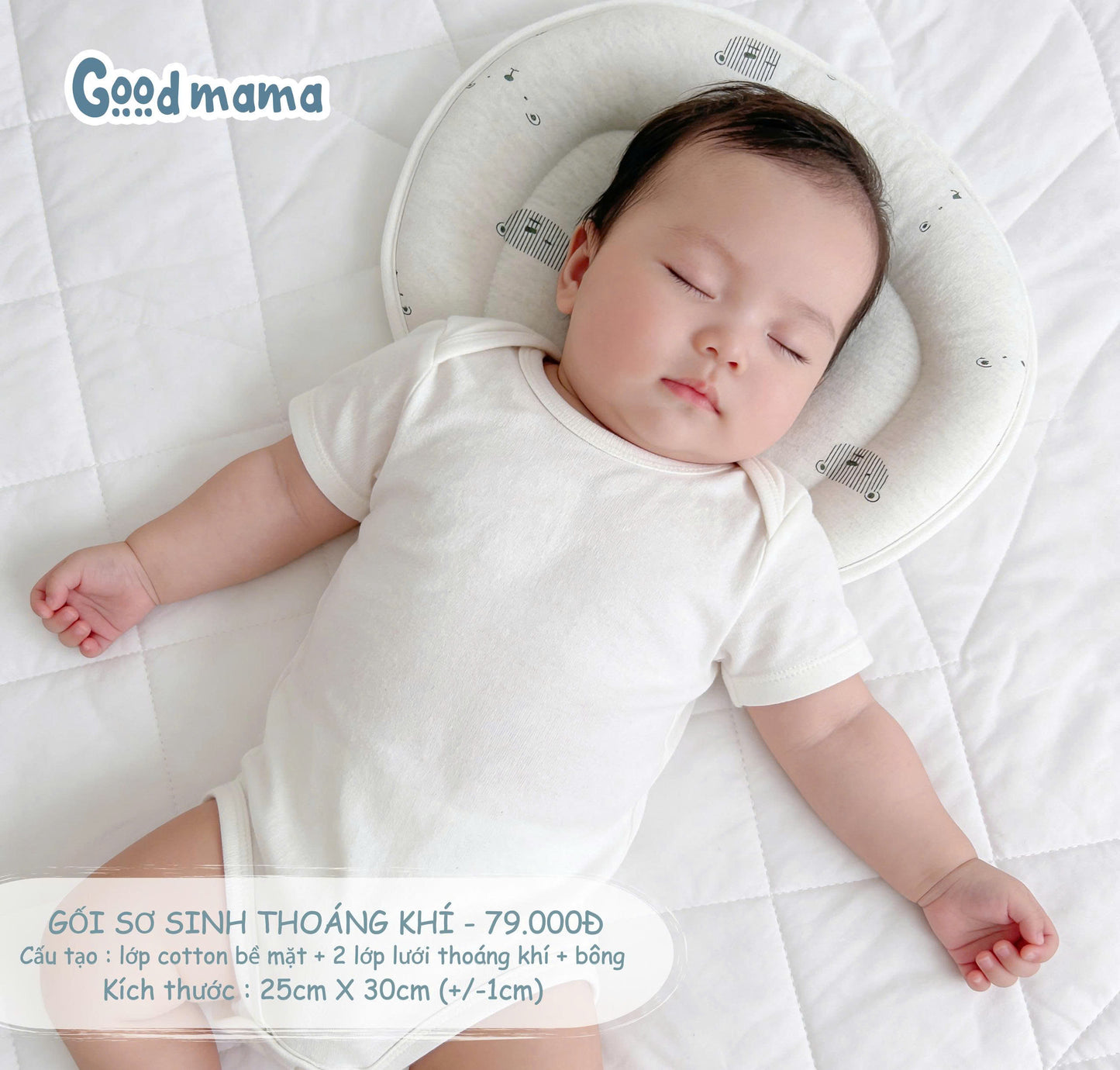 GỐI SƠ SINH THOÁNG KHÍ