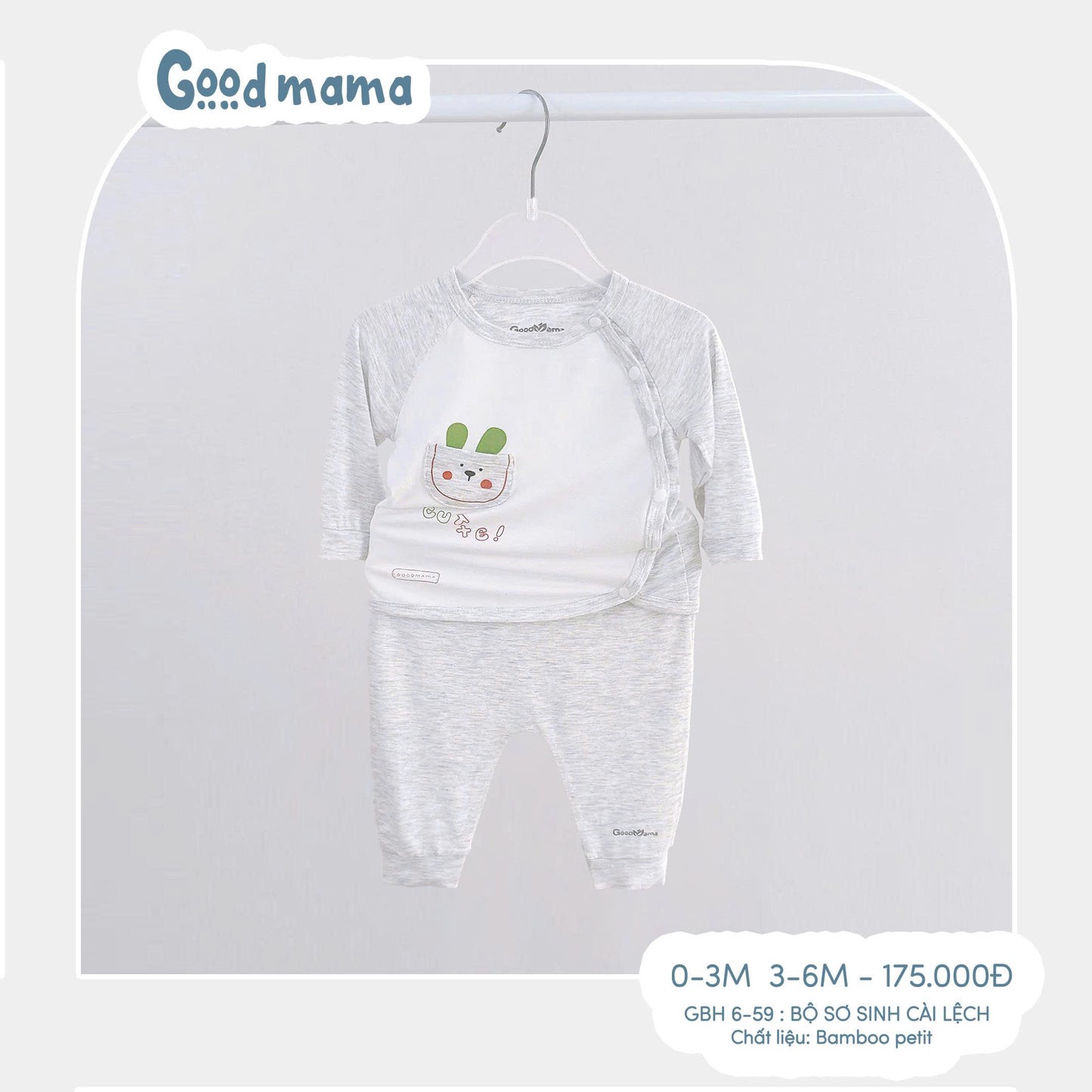 GBH6-59 – BỘ SƠ SINH CÀI LỆCH