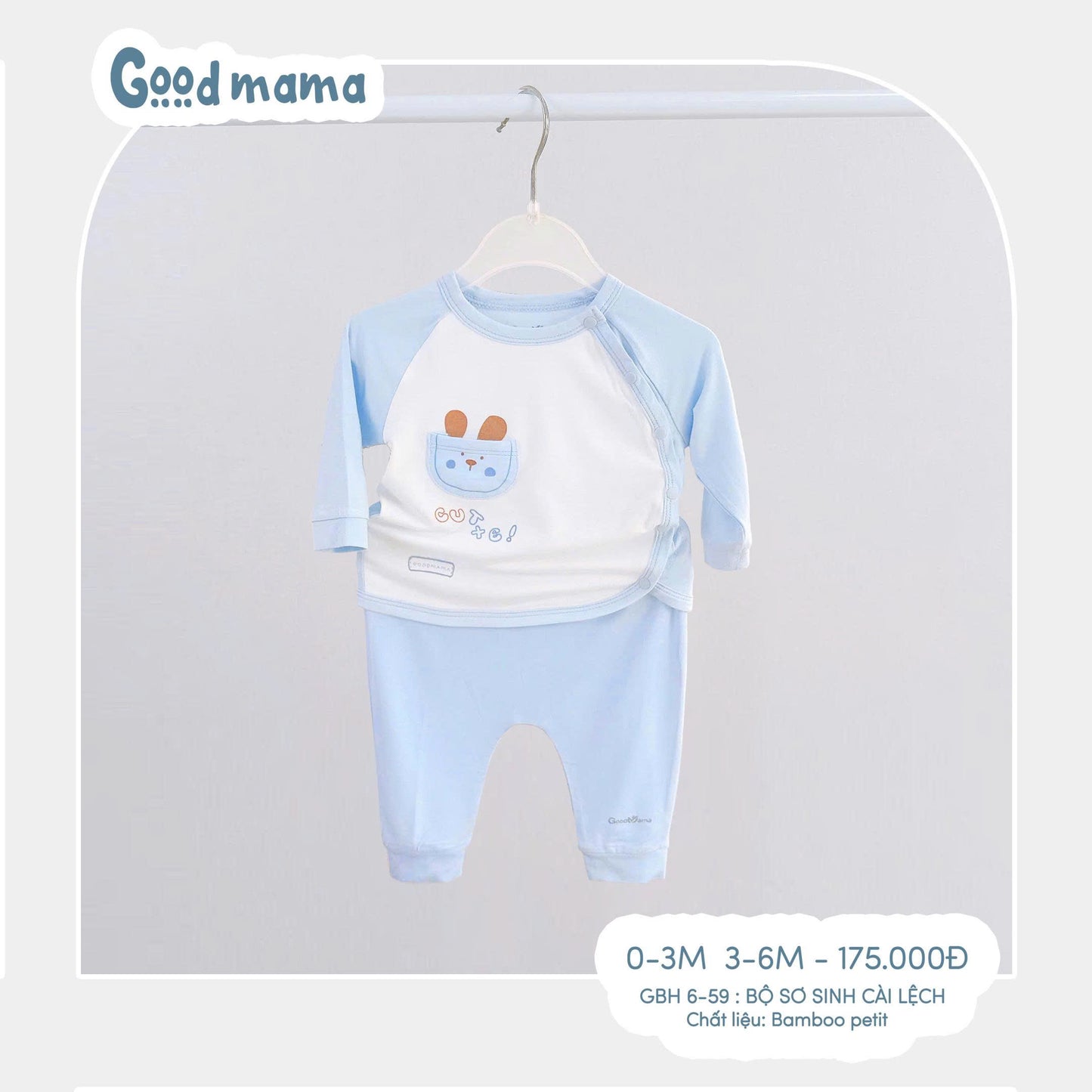 GBH6-59 – BỘ SƠ SINH CÀI LỆCH