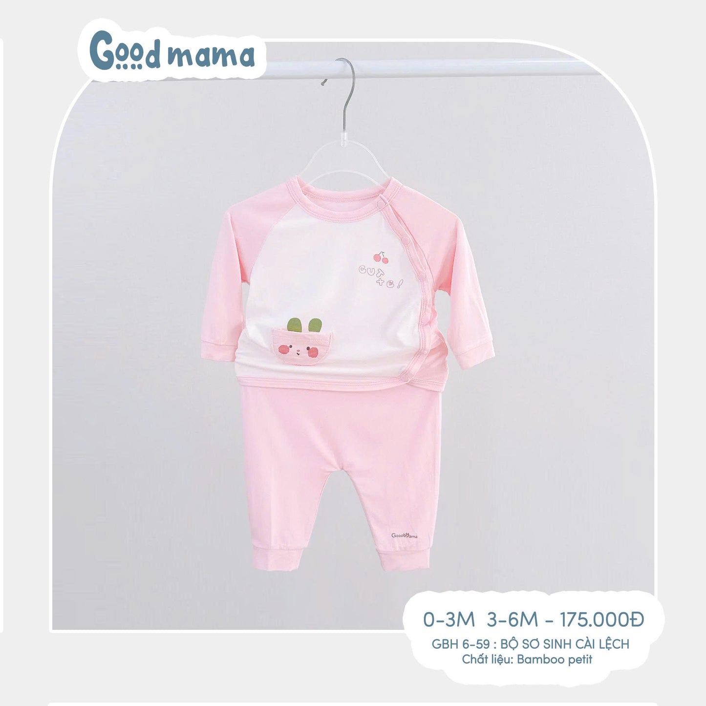 GBH6-59 – BỘ SƠ SINH CÀI LỆCH