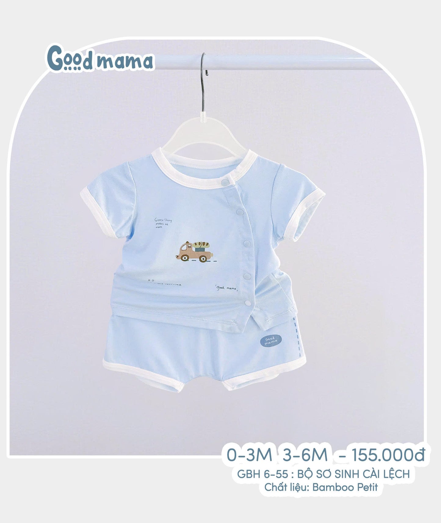 GBH6-55: BỘ SƠ SINH CÀI LỆCH