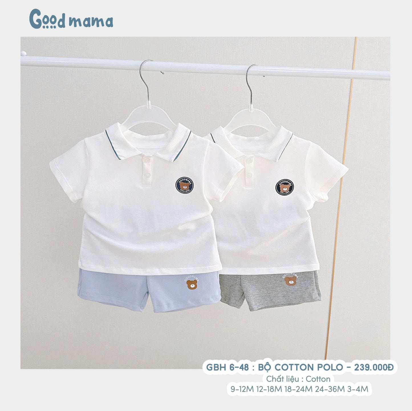 GBH6-48: BỘ COTTON POLO