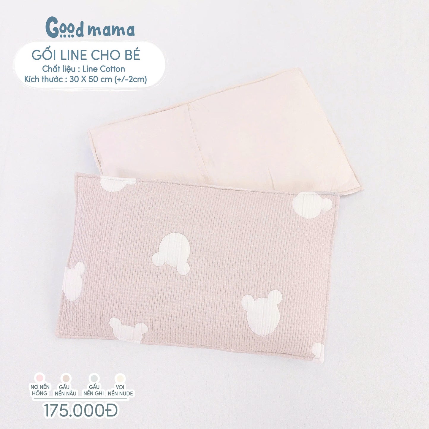 Gối Linen Cotton cho bé