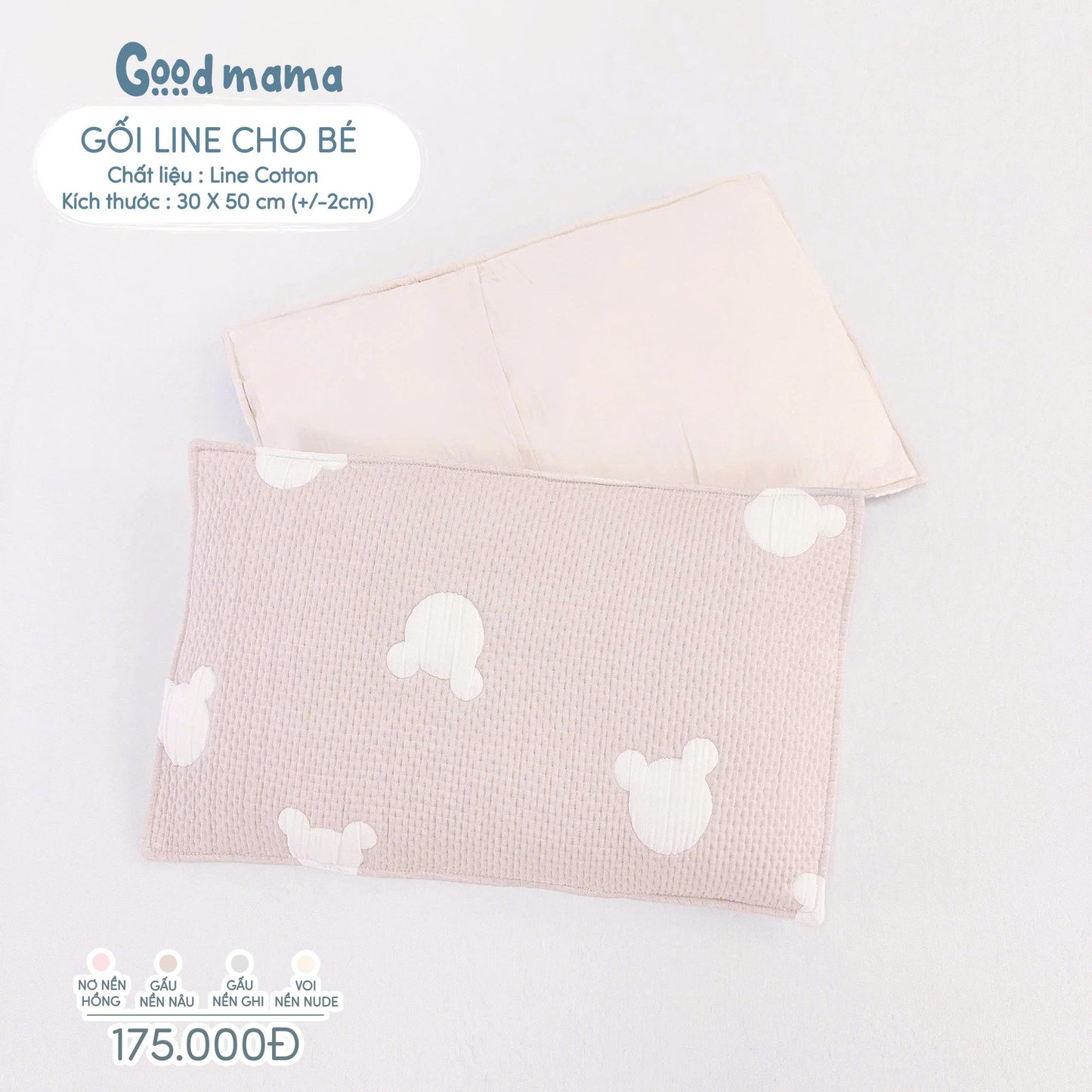 Gối Linen Cotton cho bé