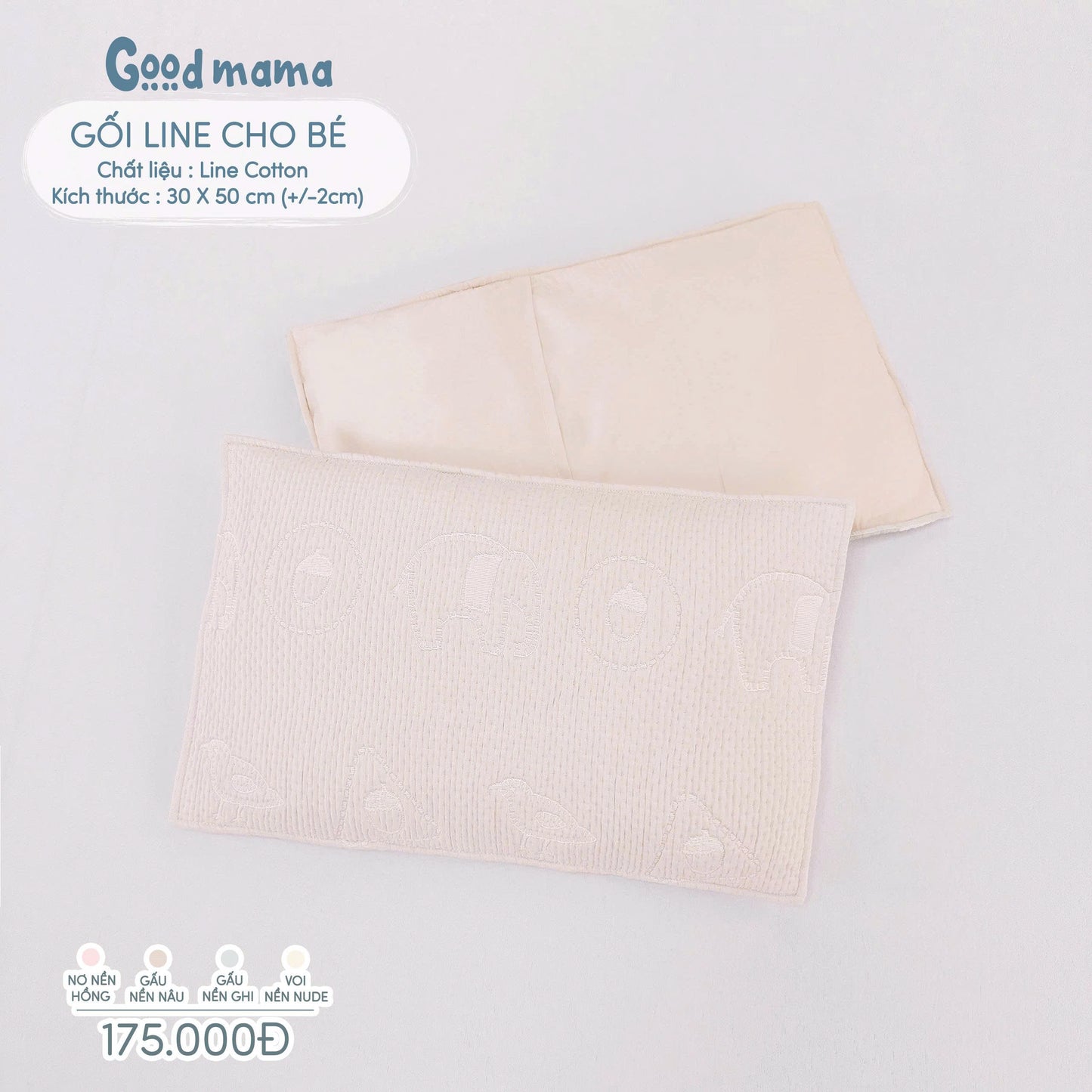 Gối Linen Cotton cho bé