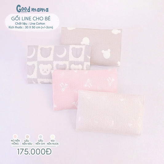Gối Linen Cotton cho bé
