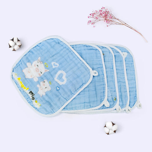 Khăn Xô Sữa Goodmama 6 lớp Muslin set 5 cái